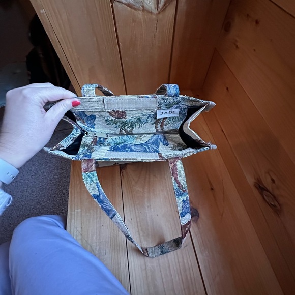 LL Bean Blue Canvas Shoulder Bag and cute canvas tote bag.  2 for 1 price! - Picture 7 of 9